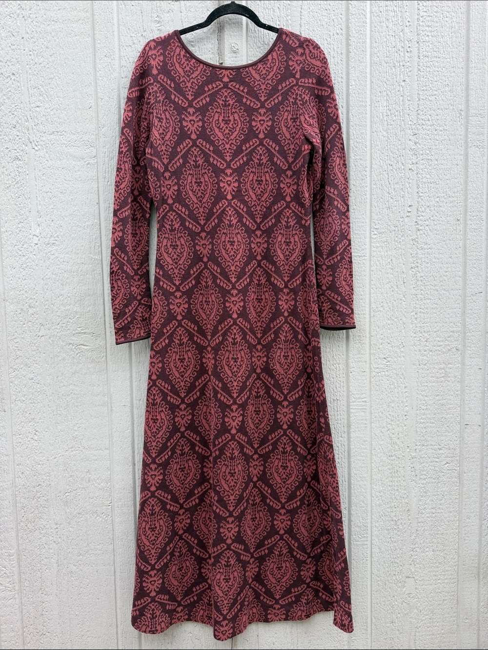 Peruvian Connection Long Sleeve Maxi Dress
